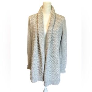 Theory Joyanne Nuvola Knit Cardigan Women’s Size‎ Small Gray Rolled Lapel